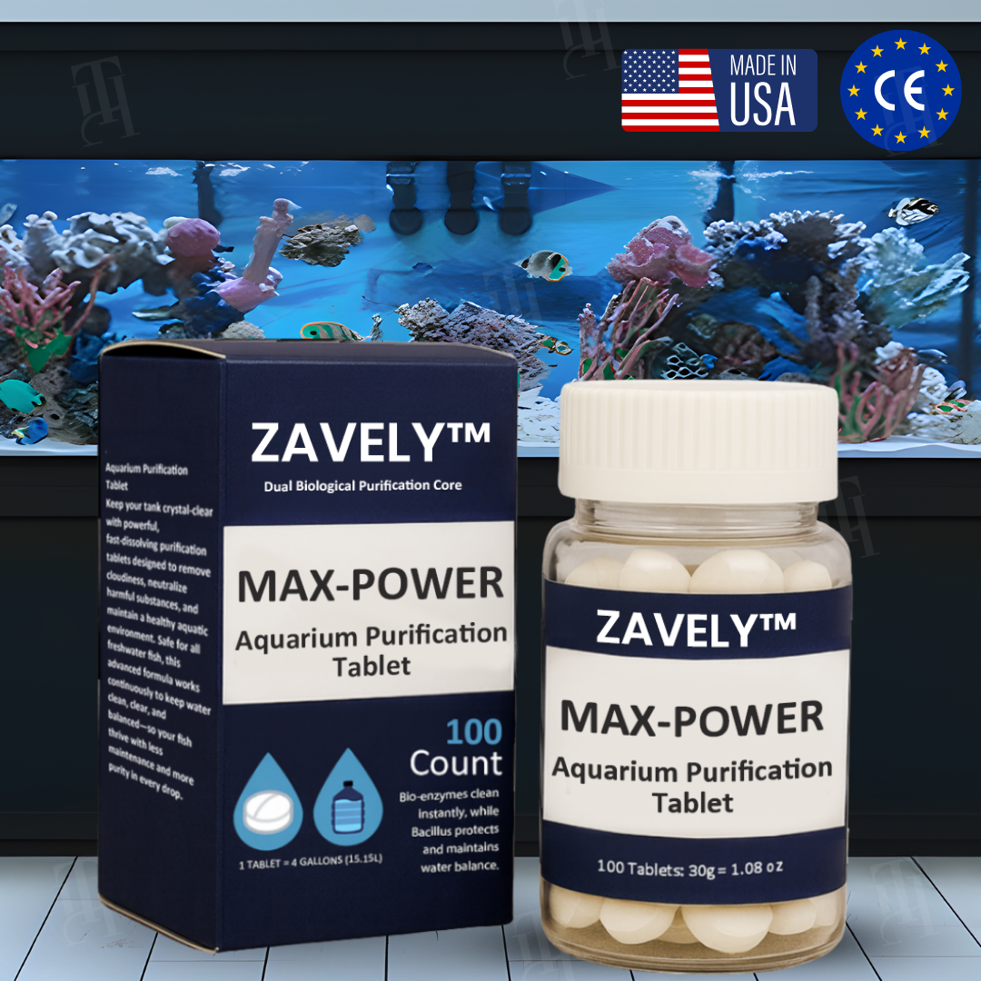 ZAVELY™ Tablette Purificatrice Max-Power pour Aquarium