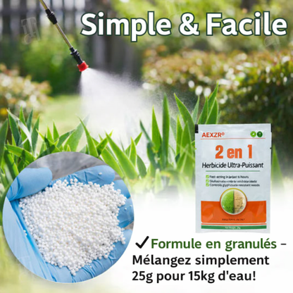AEXZR® 2 in 1 Herbicide Ultra-Puissant🔥 Votre jardin mérite mieux qu’une attente de 2 mois