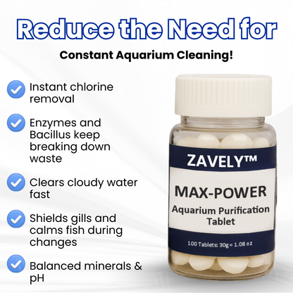 ZAVELY™ Tablette Purificatrice Max-Power pour Aquarium