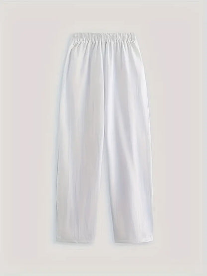 Sfrcord® Minimalistische, einfarbige, vielseitige Hose