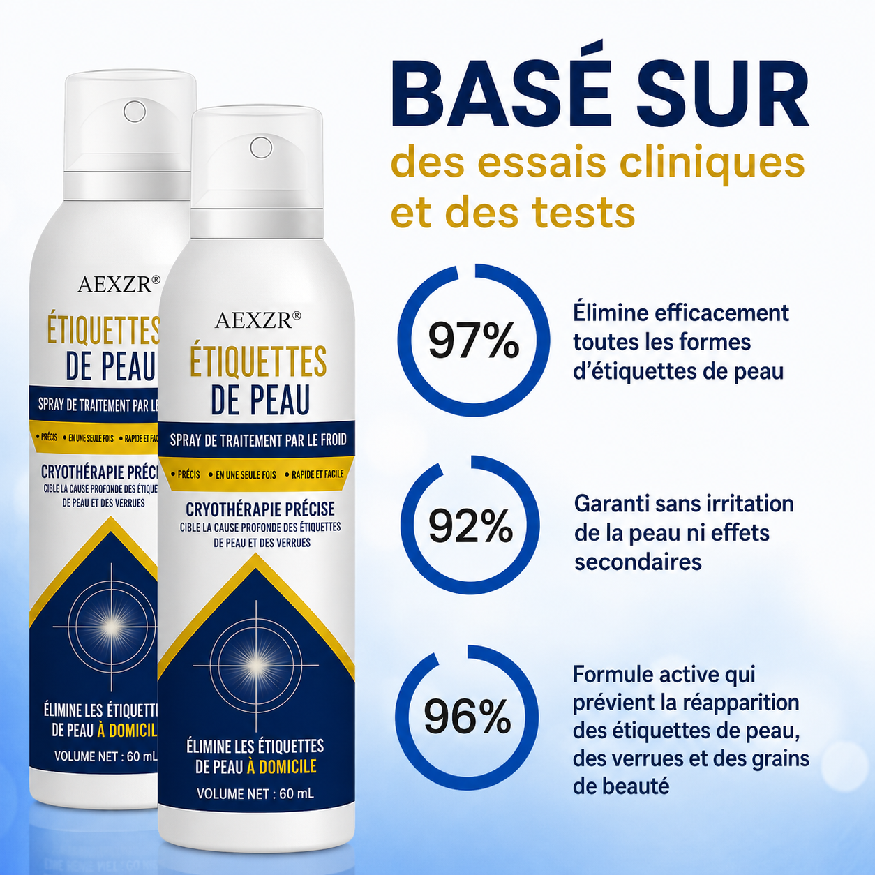 AEXZR® Spray de Traitement par le Froid pour Étiquettes de Peau🧊 Cryo-Tech de Précision : Élimine les grains de beauté et verrues en quelques secondes – Sans lames, sans douleur.