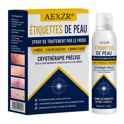 AEXZR® Spray de Traitement par le Froid pour Étiquettes de Peau🧊 Cryo-Tech de Précision : Élimine les grains de beauté et verrues en quelques secondes – Sans lames, sans douleur.